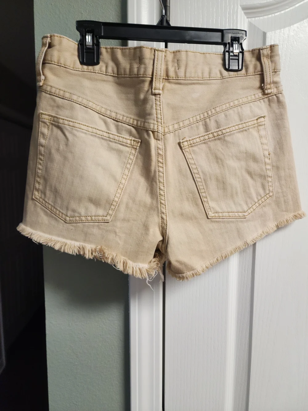 Free People Tan Denim Jean Shorts W28